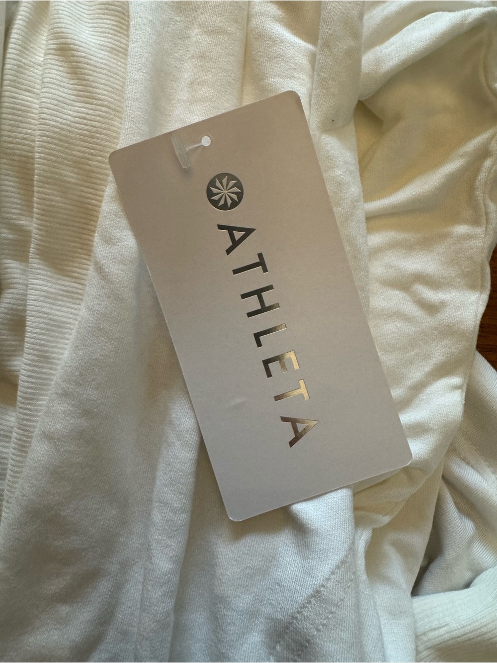 Athleta Pranayama Wrap Cardigan Womens Large White Open Front TENCEL Modal NWT - Picture 11 of 13